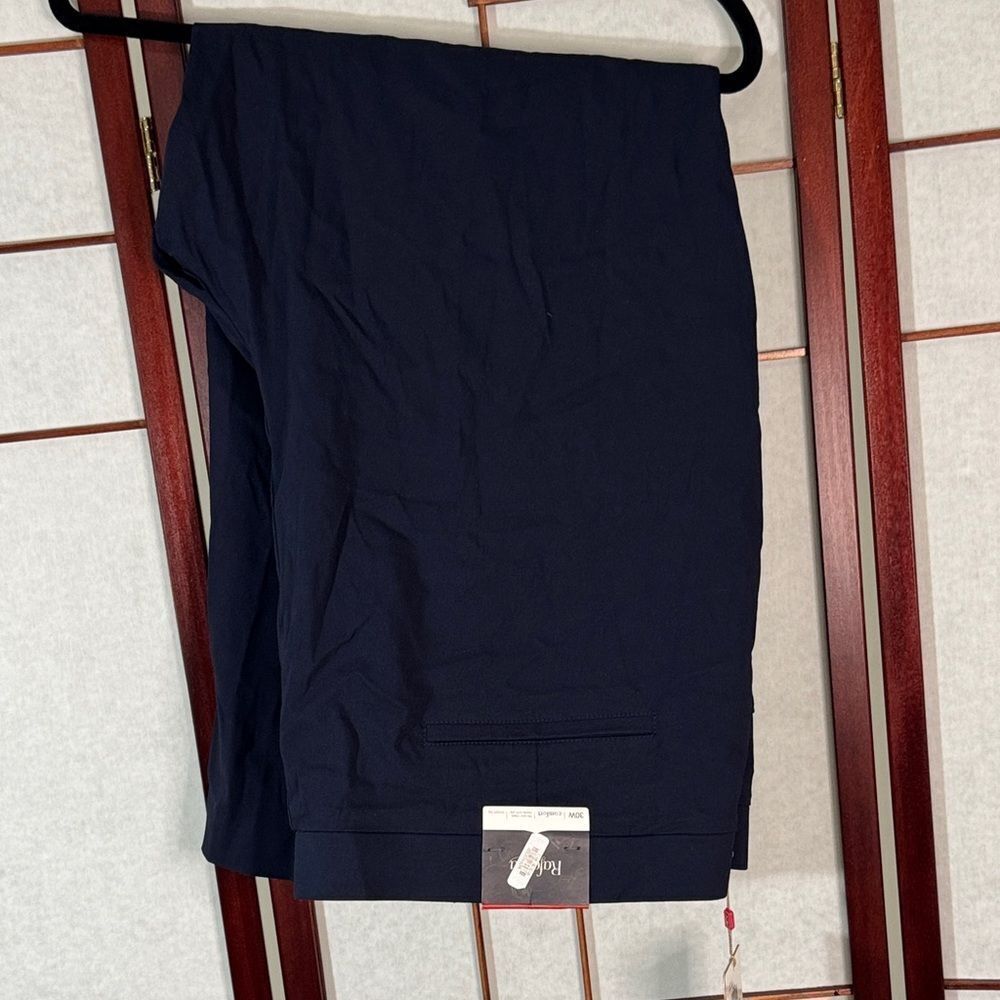 RAFAEL Midnight Blue Straight Leg Trousers